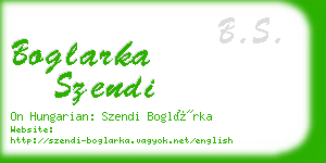 boglarka szendi business card